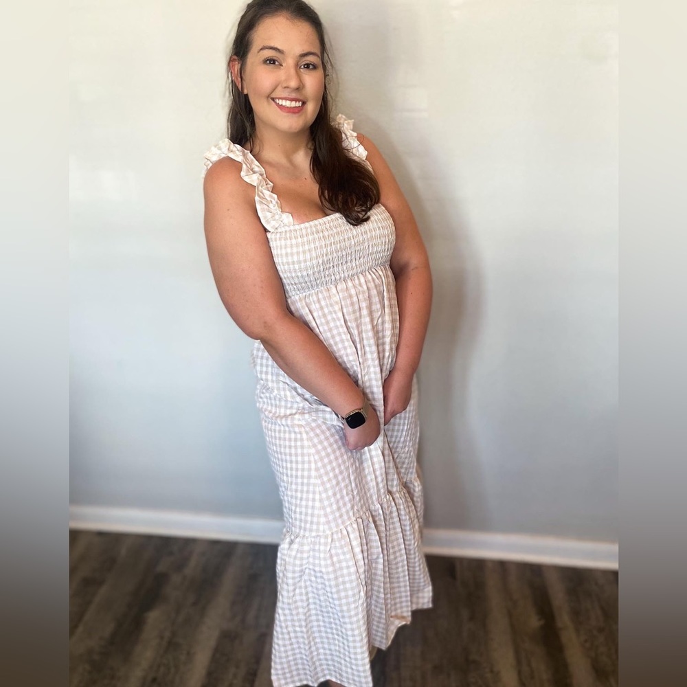 Beach Please Smocked Maxi Dress